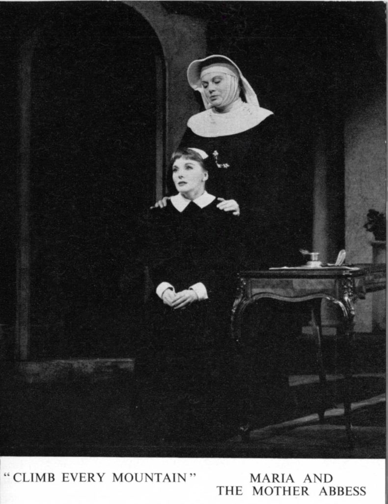A photo from the 1961 West End production of The Sound of Music.