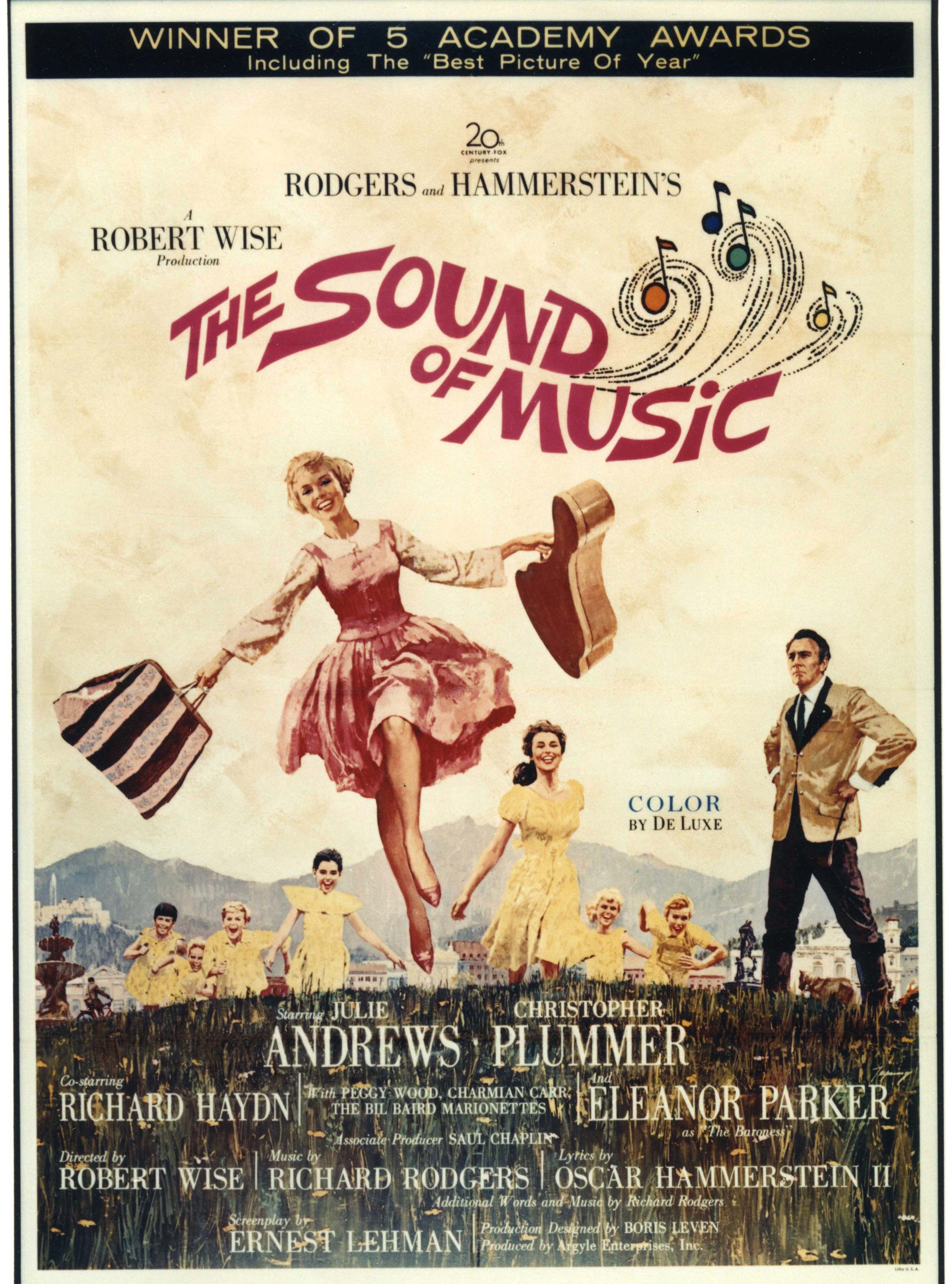 A poster for the 1965 film version of The Sound of Music.