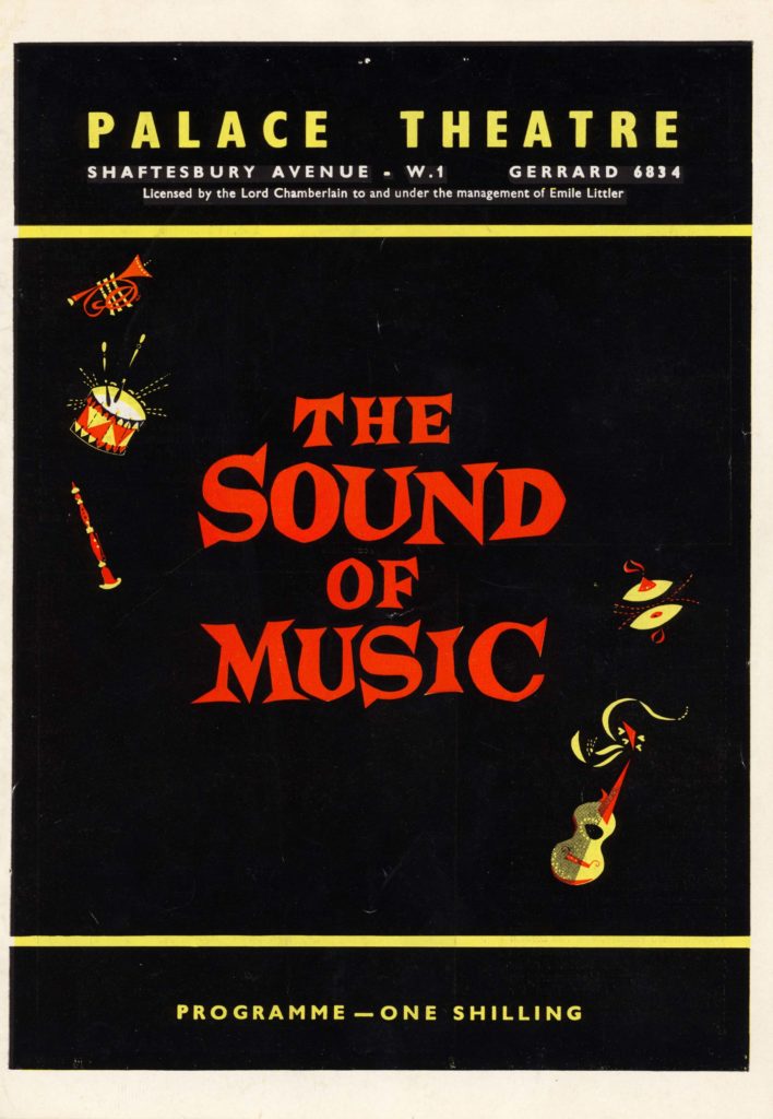 A program for the 1961 West End production of The Sound of Music.