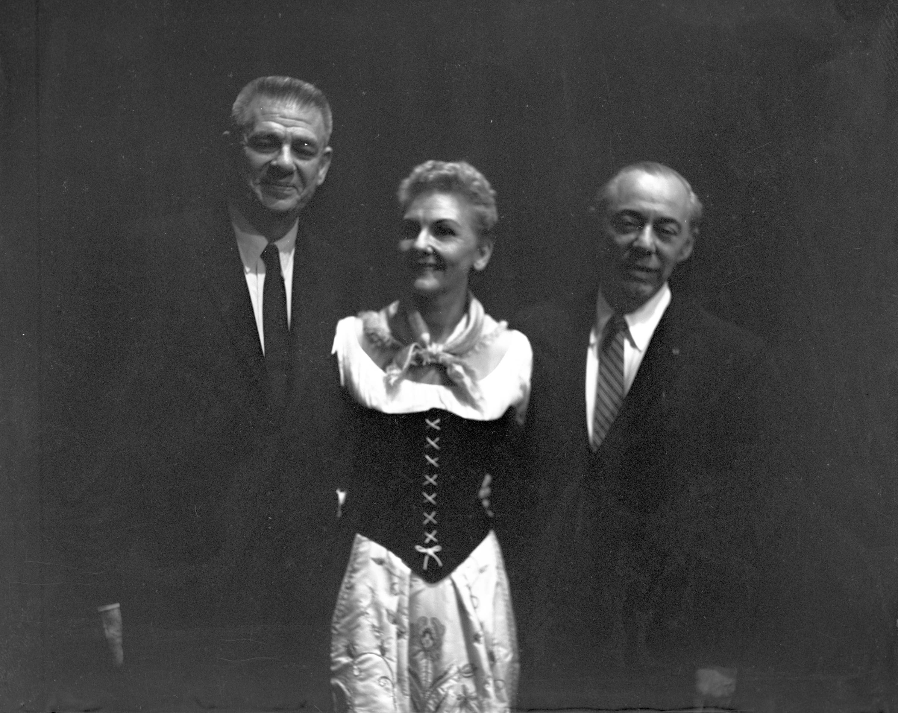 A rehearsal photo from the 1959 Broadway production of The Sound of Music.