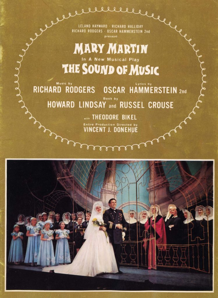 A souvenir program from the 1959 Broadway production of The Sound of Music.