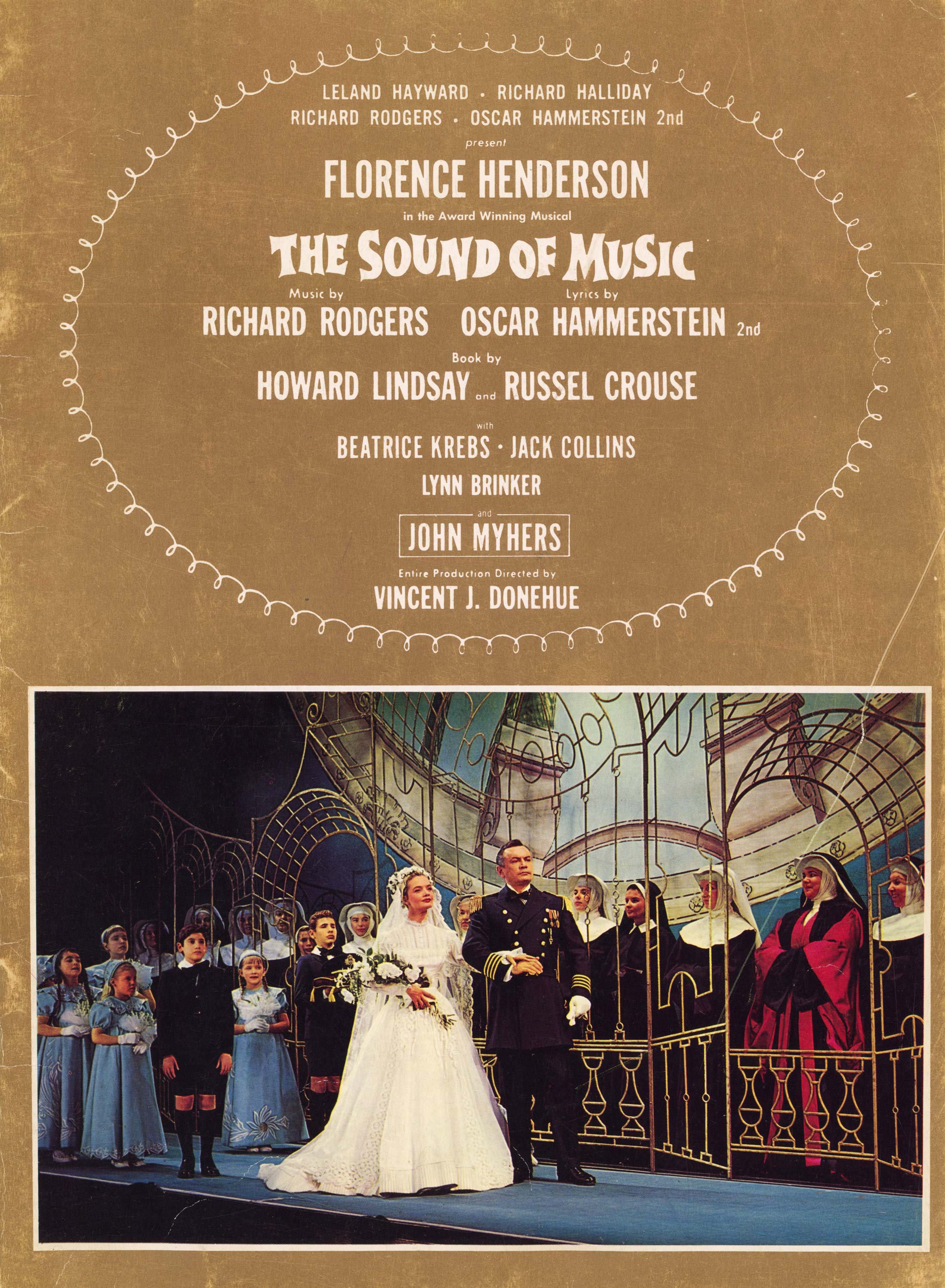 A program cover from the 1961 US National Tour production of The Sound of Music.