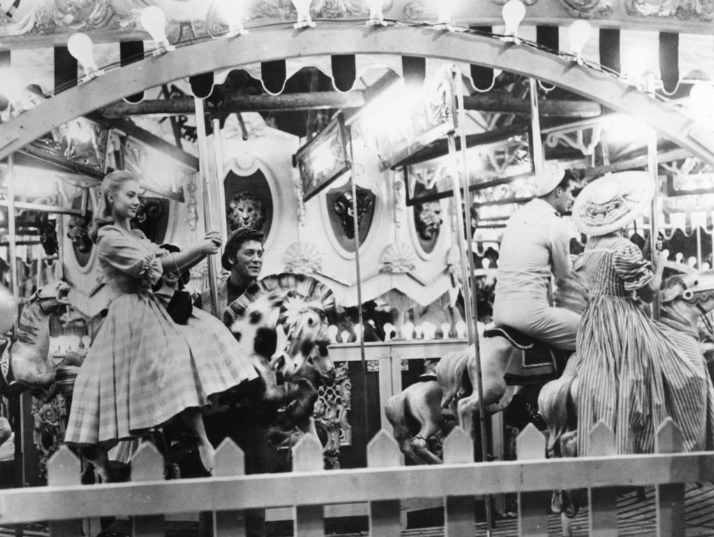 A photo from the 1956 film version of Carousel.