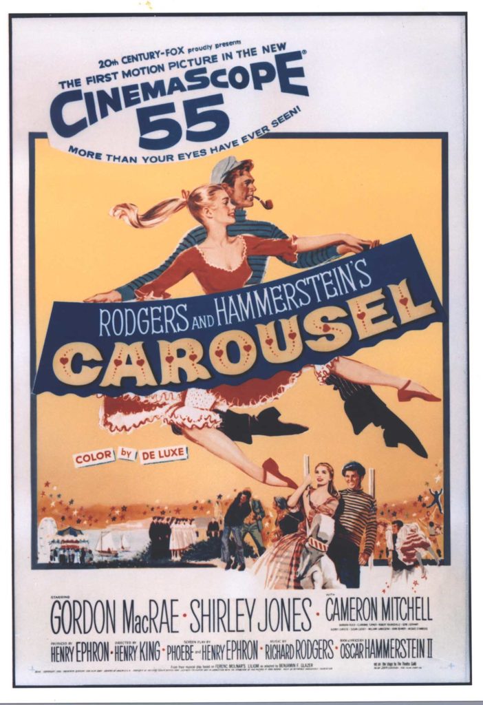 A poster from the 1956 film version of Carousel.