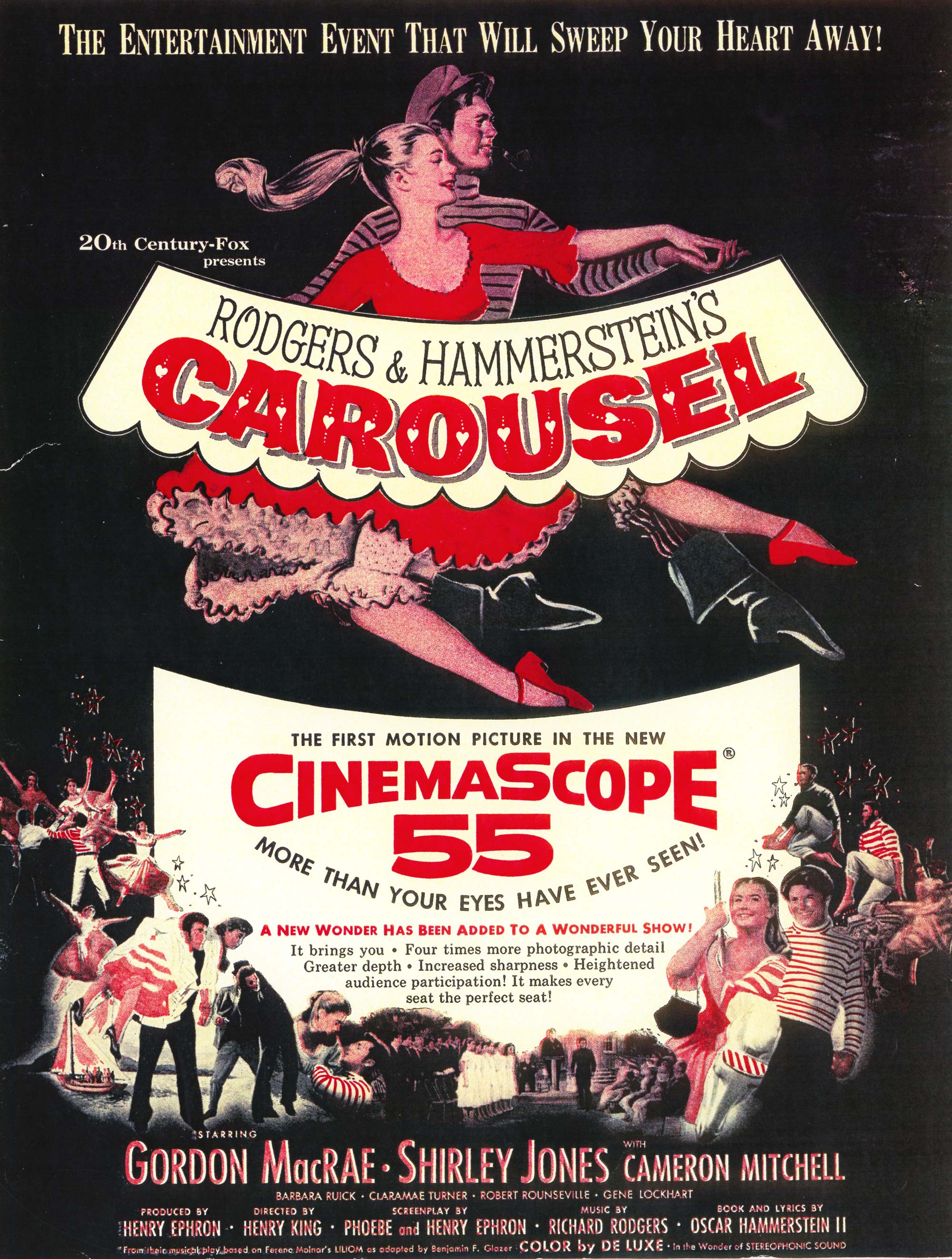 A poster for the 1956 film version of Carousel.