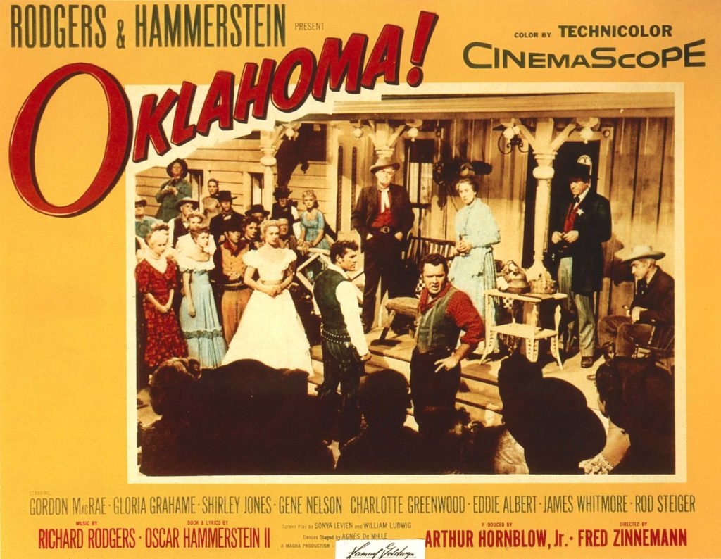 A poster from the 1955 Oklahoma! film.
