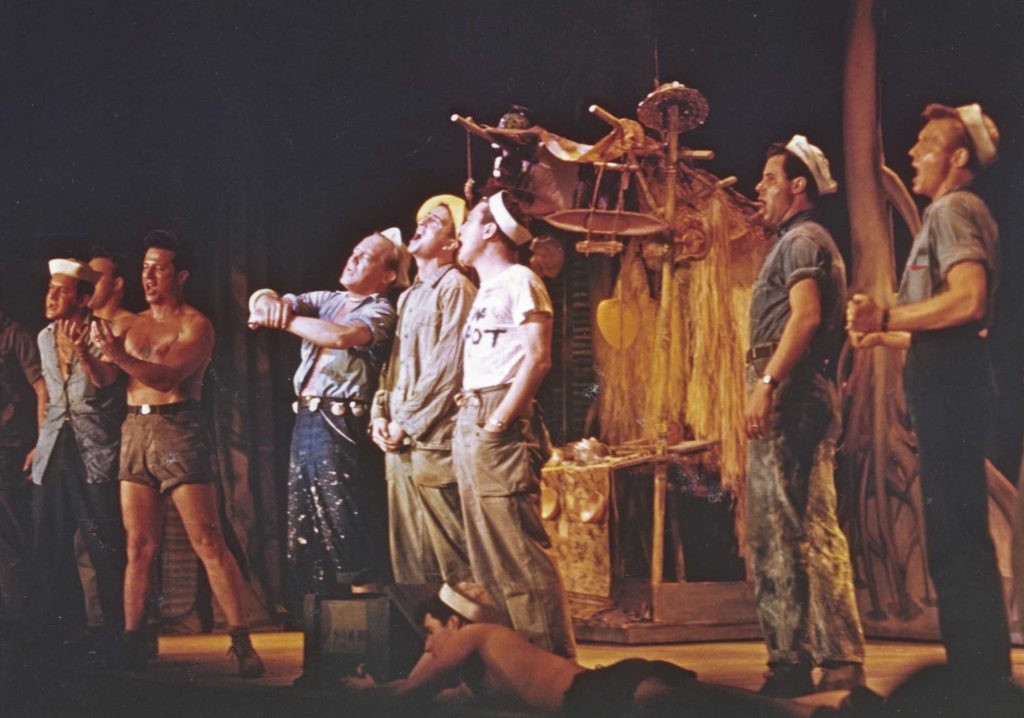 A photo from the 1949 Broadway production of South Pacific.