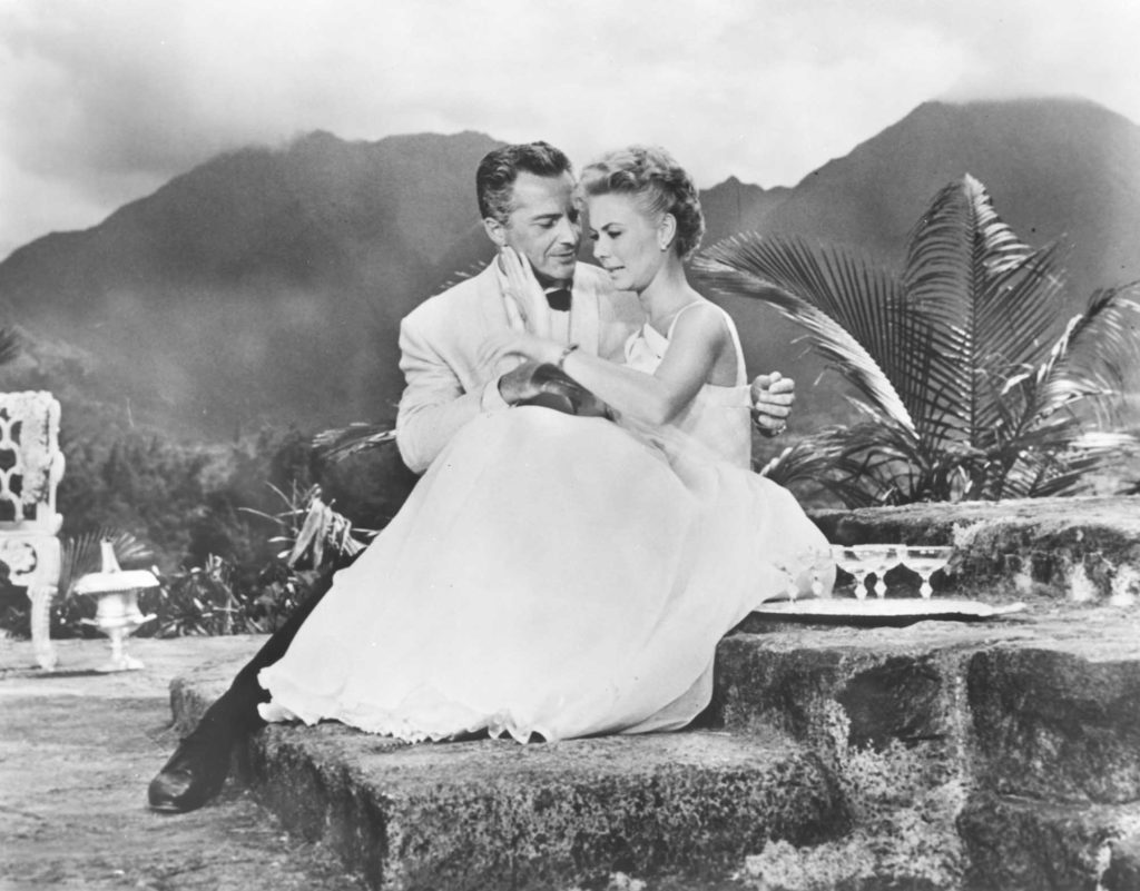 A photo from the 1958 film version of South Pacific.