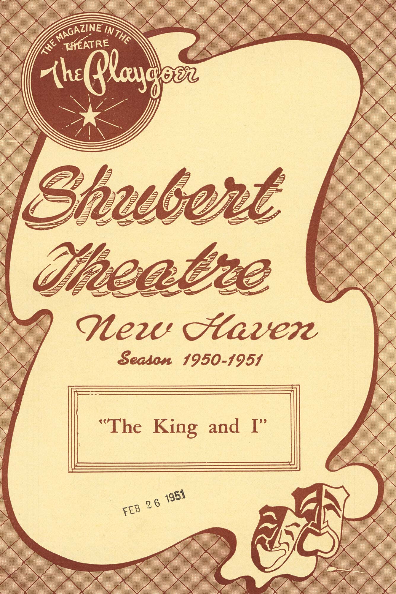 A program from the 1951 world premiere production of The King and I.