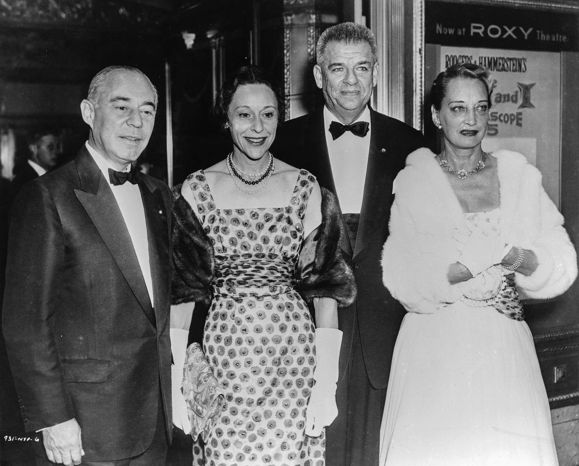 A film premiere photo for the 1956 film version of The King and I.