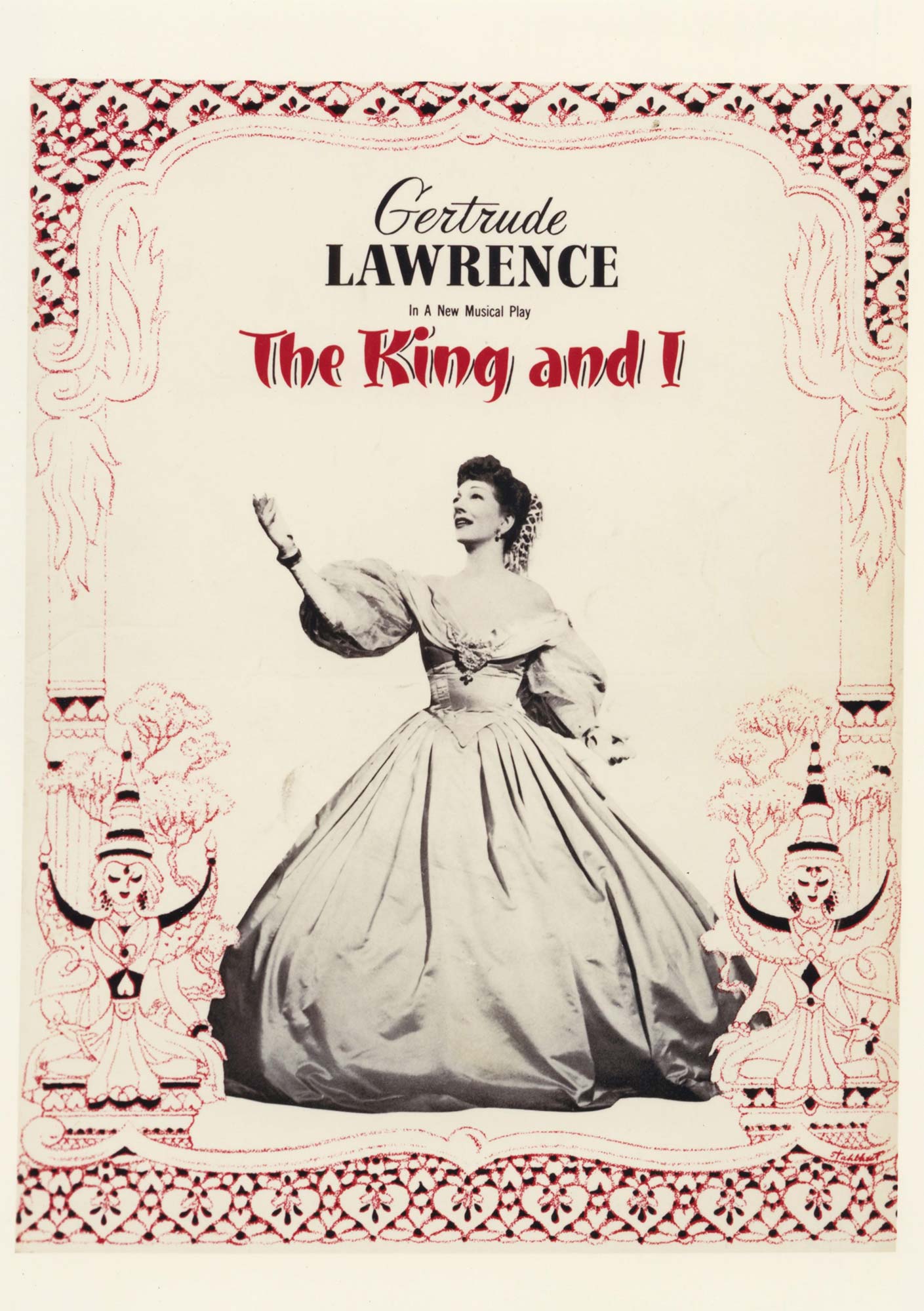 A poster for the 1951 Broadway production of The King and I.