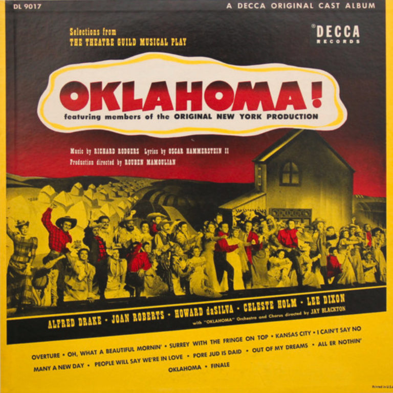 Oklahoma 1943 Original Broadway Production Record Rodgers & Hammerstein