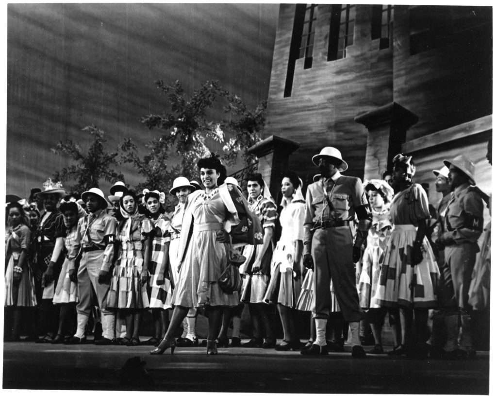 A photo from the 1943 Broadway Production of Carmen Jones.
