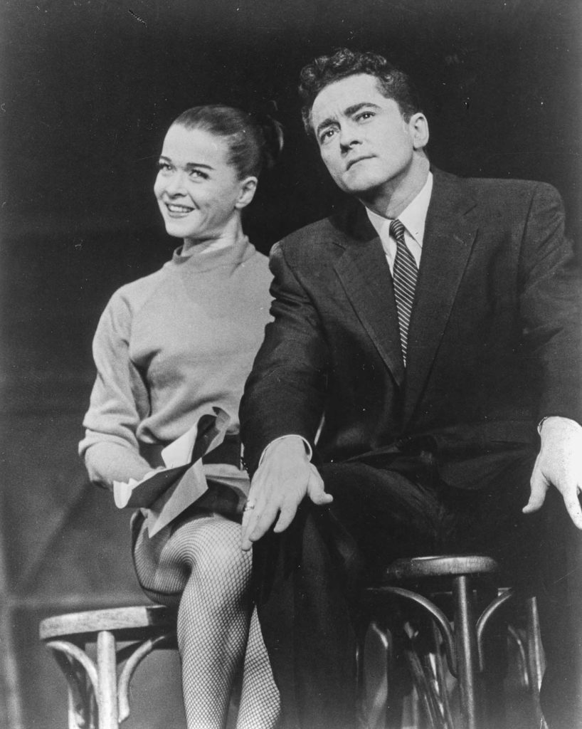 A rehearsal photo from the 1953 Broadway production of Me and Juliet.
