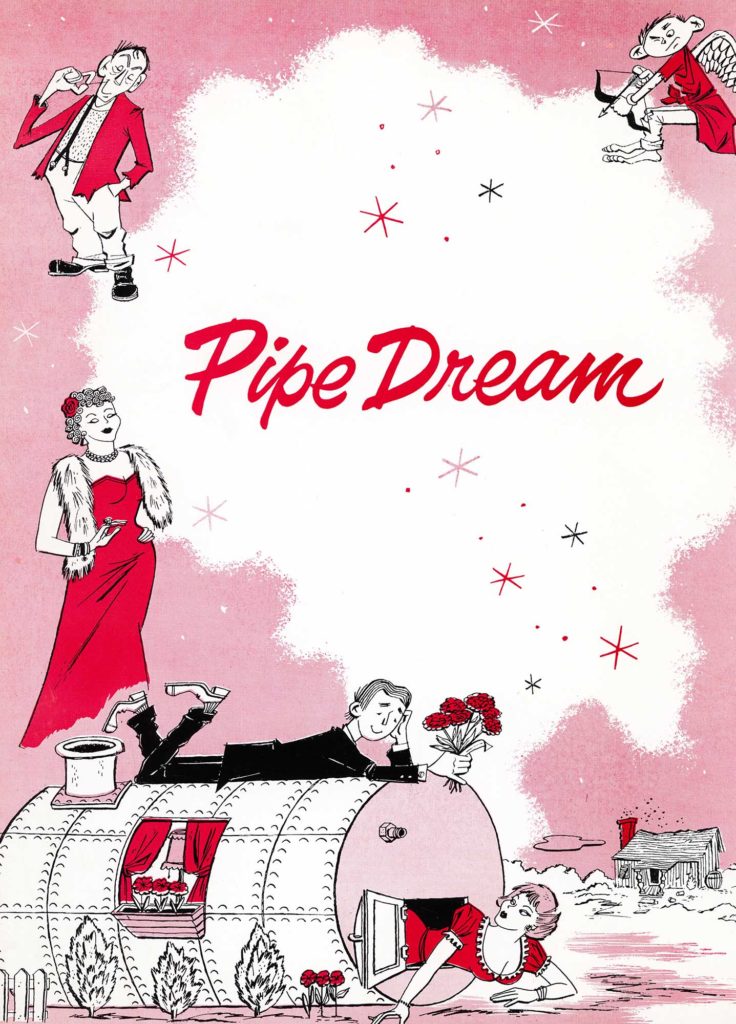 A souvenir booklet from the 1955 Broadway production of Pipe Dream.