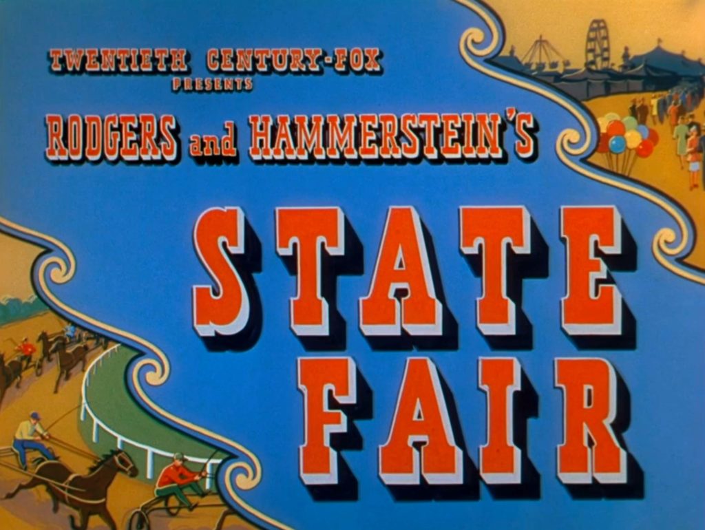 A photo from the 1945 film version of State Fair.